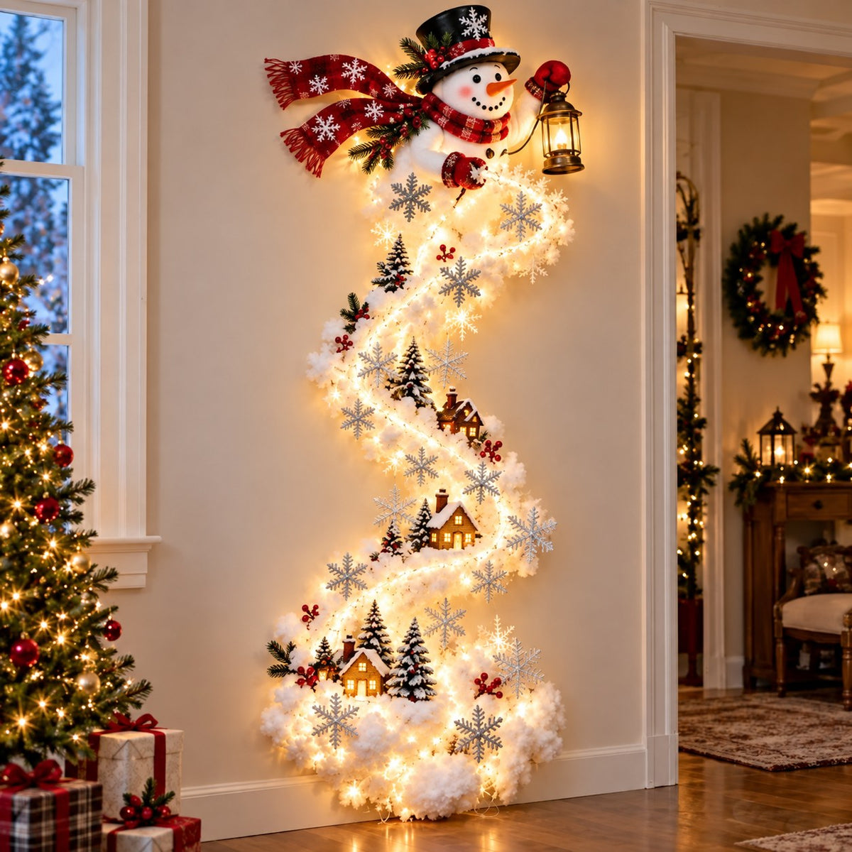 Christmas Magic Wall Light – Snowman design